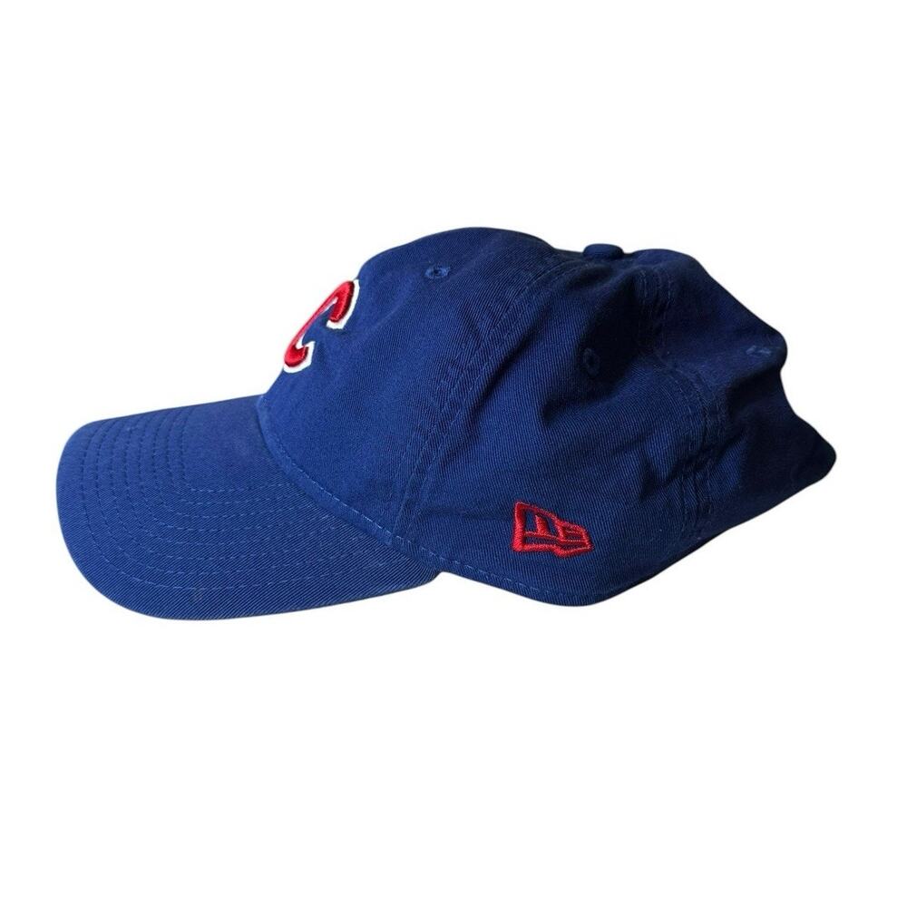 Chicago Cubs Hat Cap Strap Back MLB Baseball Blue Red Unisex One Size New Era - Picture 4 of 11